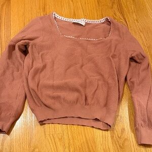 Axara Paris Rust Knit Sweater